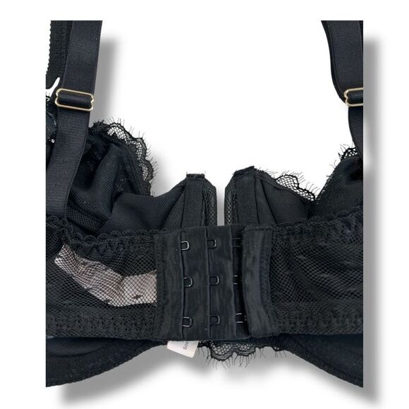 Auden Lace Black Underwire Lightly Lined Bra Size 40D - Picture 6 of 6